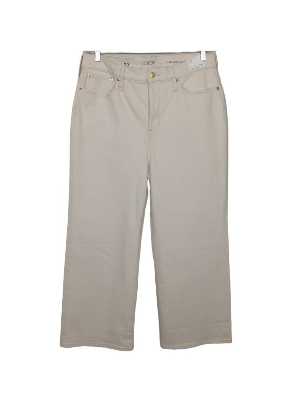 J. Crew slim wide leg BX818 cream women's Jeans size 32